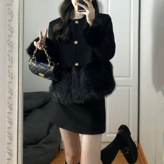 Elegant Winter Wool Coat for Women – Warm Long Coat with Belt | VERSHANA